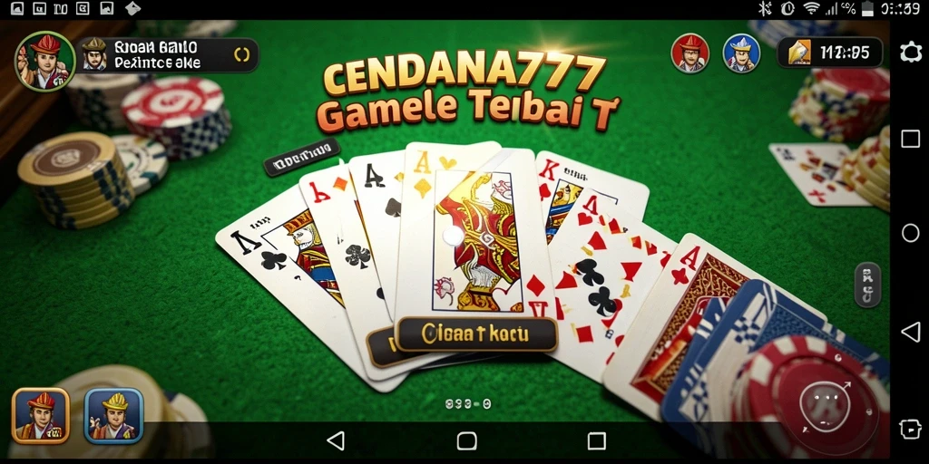 Screenshot gameplay CENDANA777 menunjukkan serunya permainan Gaple.