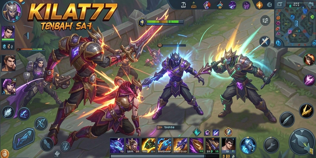 Tampilan aksi mendebarkan di dalam arena KILAT77.