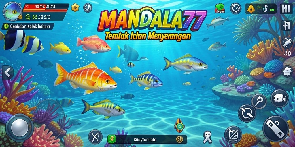 Tampilan gameplay MANDALA77 yang penuh aksi Tembak Ikan.